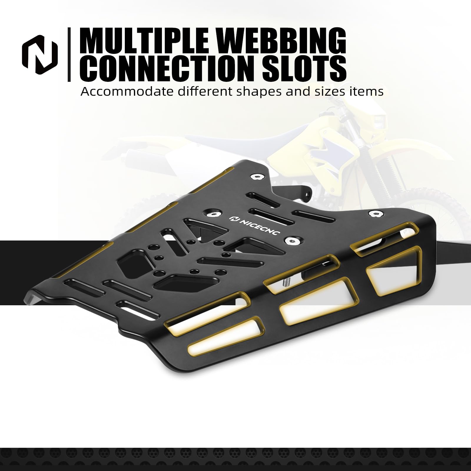 Amazon.com: NICECNC Rear Luggage Rack Tail Dirt Bike Rack Aluminum